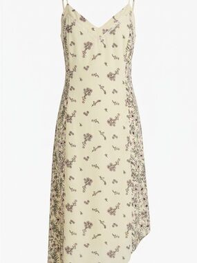 Kaari Blue Ivory Floral Slip Dress